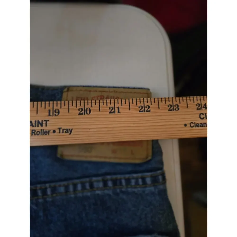 Levi's 550 Relaxed Fit Mens Blue Cotton Denim Jeans‎ 44 x 30